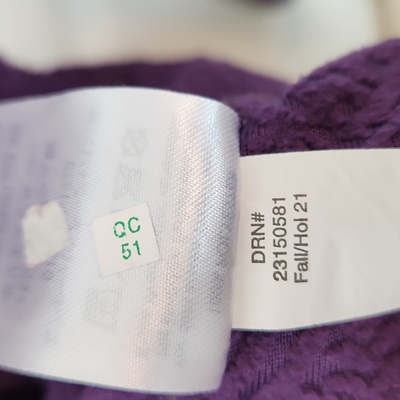 Eddie Bauer 1/4 zip longsleeve purple textured lightweight size L - Picture 8 of 8